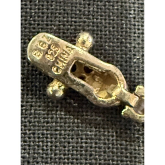 BGZ 925 Sterling Silver Pink Cubic Zirconia Tennis Bracelet 7.5” Box Clasp - Picture 4 of 10